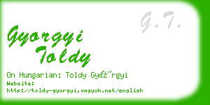 gyorgyi toldy business card
